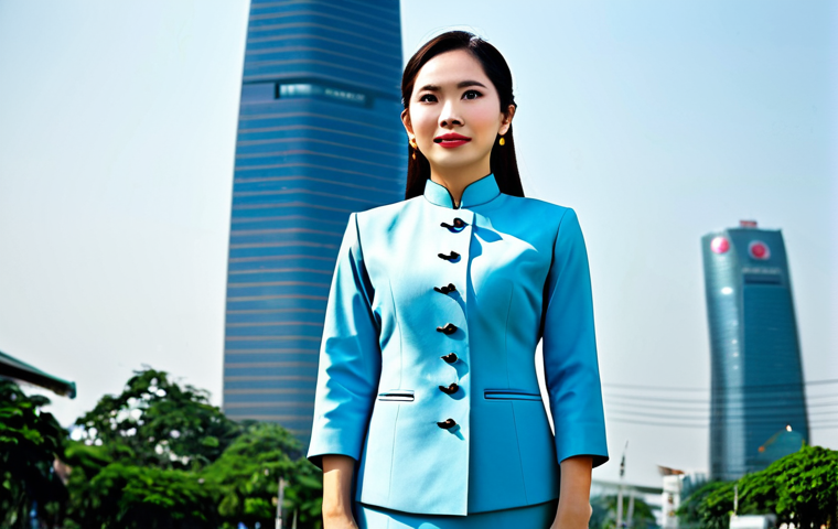 보안관제센터 실무에 필요한 스크립팅 언어 - **

A professional businesswoman in a tailored Ao Dai (traditional Vietnamese dress), standing confi...