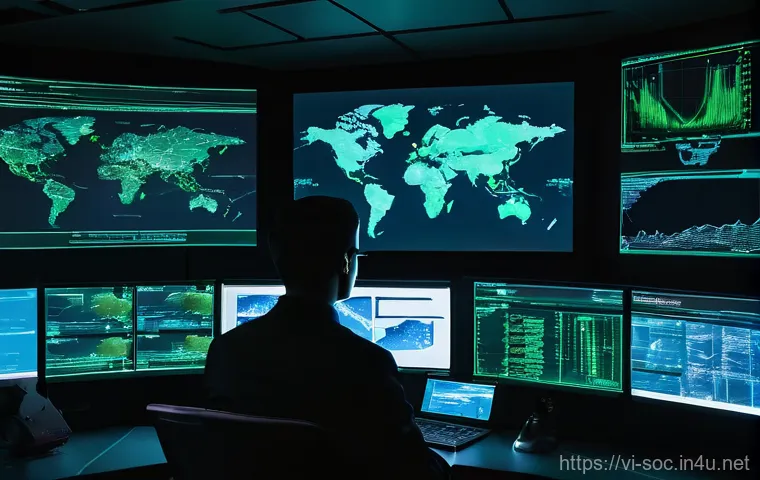 보안관제센터에서 사용하는 보안 툴 - **Prompt:** A visually stunning, futuristic digital fortress protecting a vibrant network. The scene...